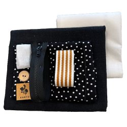 Freja crossover DIY - Sort med okker striber