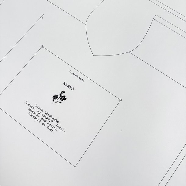 Laura skulder- &amp; hndtaske snitmnster - PDF A4
