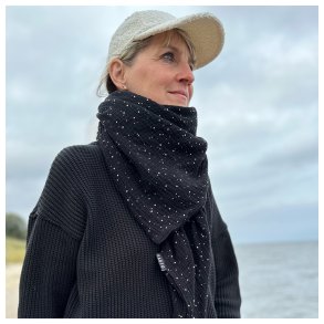 Muslin med guld - Sort