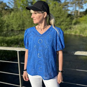 Broderi anglaise - Royal bl�