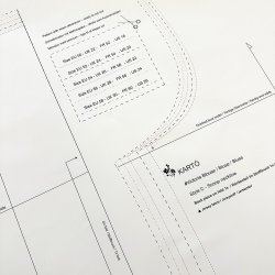 Victoria bluse - Snitmnster papir